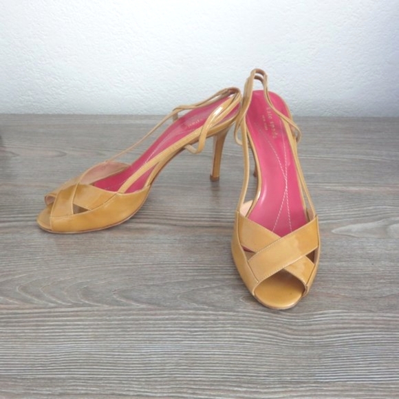 kate spade Shoes Kate Spade Gwen Genuine Patent Leather Open Toe